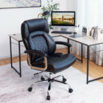 Big and Tall Adjustable Office Chair with Metal Base