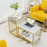 Space-Saving Nesting Coffee Table and Side Table Set (Set of 2) 14 Space-Saving Nesting Coffee Table and Side Table Set (Set of 2)