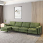 Modular L Shaped Sectional Sofa with Storage and USB Ports
