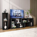 Adjustable TV Stand with Shelves for TVs Up to 65 Inches (3-Piece) 29 Adjustable TV Stand with Shelves for TVs Up to 65 Inches (3-Piece)