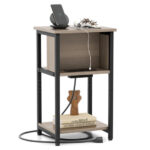 3 Tier Side Table with USB Ports and Power Outlets 11 3 Tier Side Table with USB Ports and Power Outlets