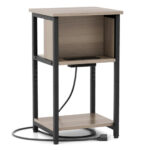 3 Tier Side Table with USB Ports and Power Outlets 10 3 Tier Side Table with USB Ports and Power Outlets