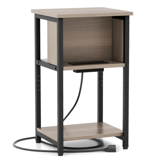 3 Tier Side Table with USB Ports and Power Outlets 3 3 Tier Side Table with USB Ports and Power Outlets - Image 3