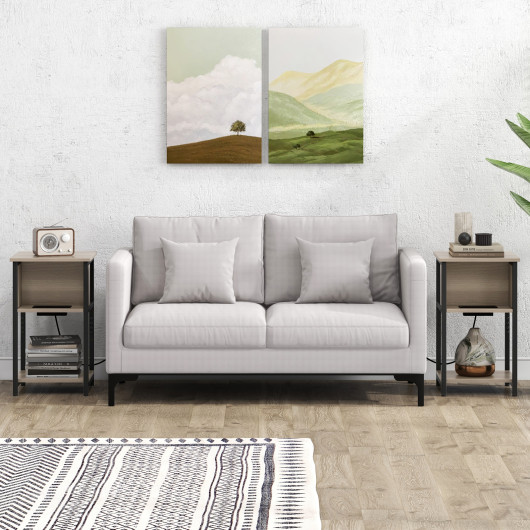 3 Tier Side Table with USB Ports and Power Outlets 6 3 Tier Side Table with USB Ports and Power Outlets - Image 6