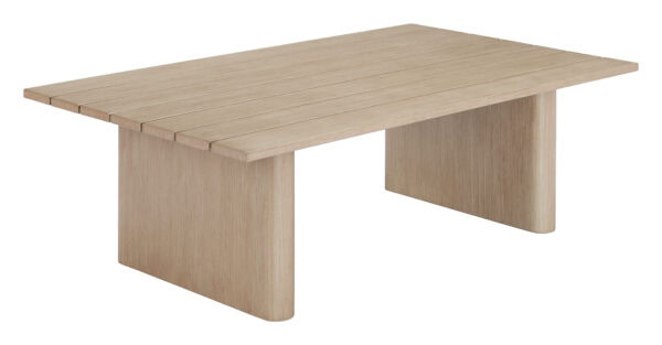 Natural Aluminum Coffee Table with Modern Design and Clean Lines