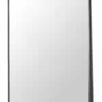 Sleek Floor Mirror with Black Steel Frame for Living Rooms