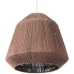 Natural Paper Rope Ceiling Lamp with Adjustable Cord 12 Natural Paper Rope Ceiling Lamp with Adjustable Cord