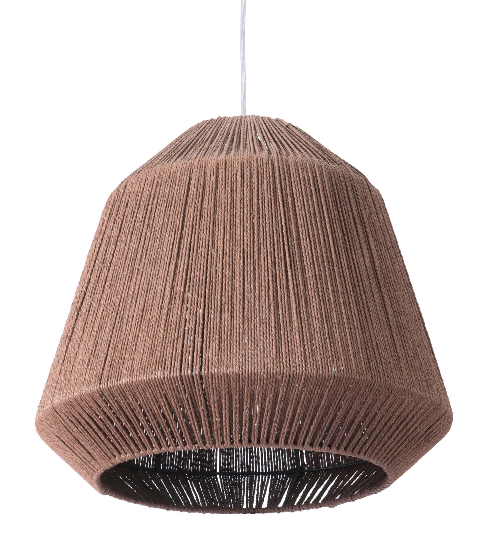 Natural Paper Rope Ceiling Lamp with Adjustable Cord 4 Natural Paper Rope Ceiling Lamp with Adjustable Cord - Image 4