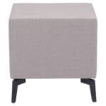 Gray End Table with Two Fabric Drawers and Steel Frame 15 Gray End Table with Two Fabric Drawers and Steel Frame