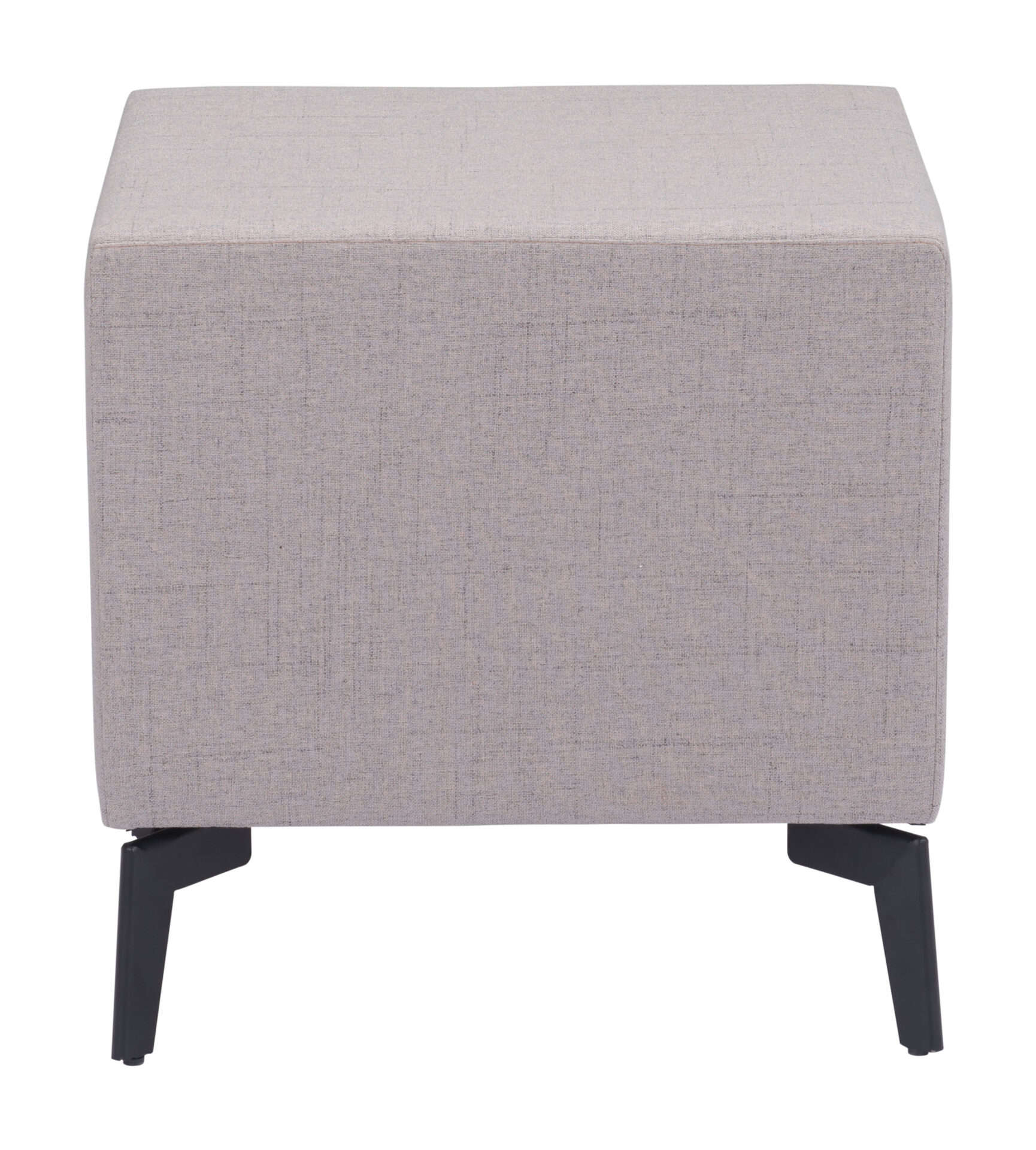 Gray End Table with Two Fabric Drawers and Steel Frame 5 Gray End Table with Two Fabric Drawers and Steel Frame - Image 5
