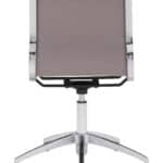 Slim Faux Leather Glider Chair with Lumbar Support, Taupe Finish 12 Slim Faux Leather Glider Chair with Lumbar Support, Taupe Finish