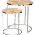 Natural Acacia Wood Coffee and Side Table Set (Set of 2) 11 Natural Acacia Wood Coffee and Side Table Set (Set of 2)