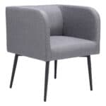 Gray Dining Chair with Steel Frame and Performance Fabric 14 Gray Dining Chair with Steel Frame and Performance Fabric