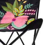 Multicolor Boho-Modern Accent Chair with Cotton Seat and Steel Frame 16 Multicolor Boho-Modern Accent Chair with Cotton Seat and Steel Frame