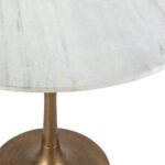 Modern White & Gold Round Marble Table for Dining or Bar Spaces 16 Modern White & Gold Round Marble Table for Dining or Bar Spaces
