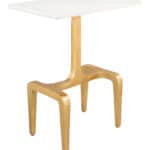 White and Gold End Table with Bold Modern Design 15 White and Gold End Table with Bold Modern Design