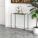Black and Gold Side Table with Storage and Modern Design 7 Black and Gold Side Table with Storage and Modern Design