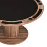 2-in-1 Round Dining and Poker Table with MDF Frame