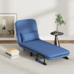 Convertible Sofa Bed with Adjustable Backrest and Lumbar Pillow 9 Convertible Sofa Bed with Adjustable Backrest and Lumbar Pillow