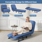 Convertible Sofa Bed with Adjustable Backrest and Lumbar Pillow 13 Convertible Sofa Bed with Adjustable Backrest and Lumbar Pillow