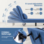 Convertible Sofa Bed with Adjustable Backrest and Lumbar Pillow 14 Convertible Sofa Bed with Adjustable Backrest and Lumbar Pillow
