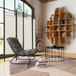 4-Panel Freestanding Folding Room Divider with Privacy Fabric