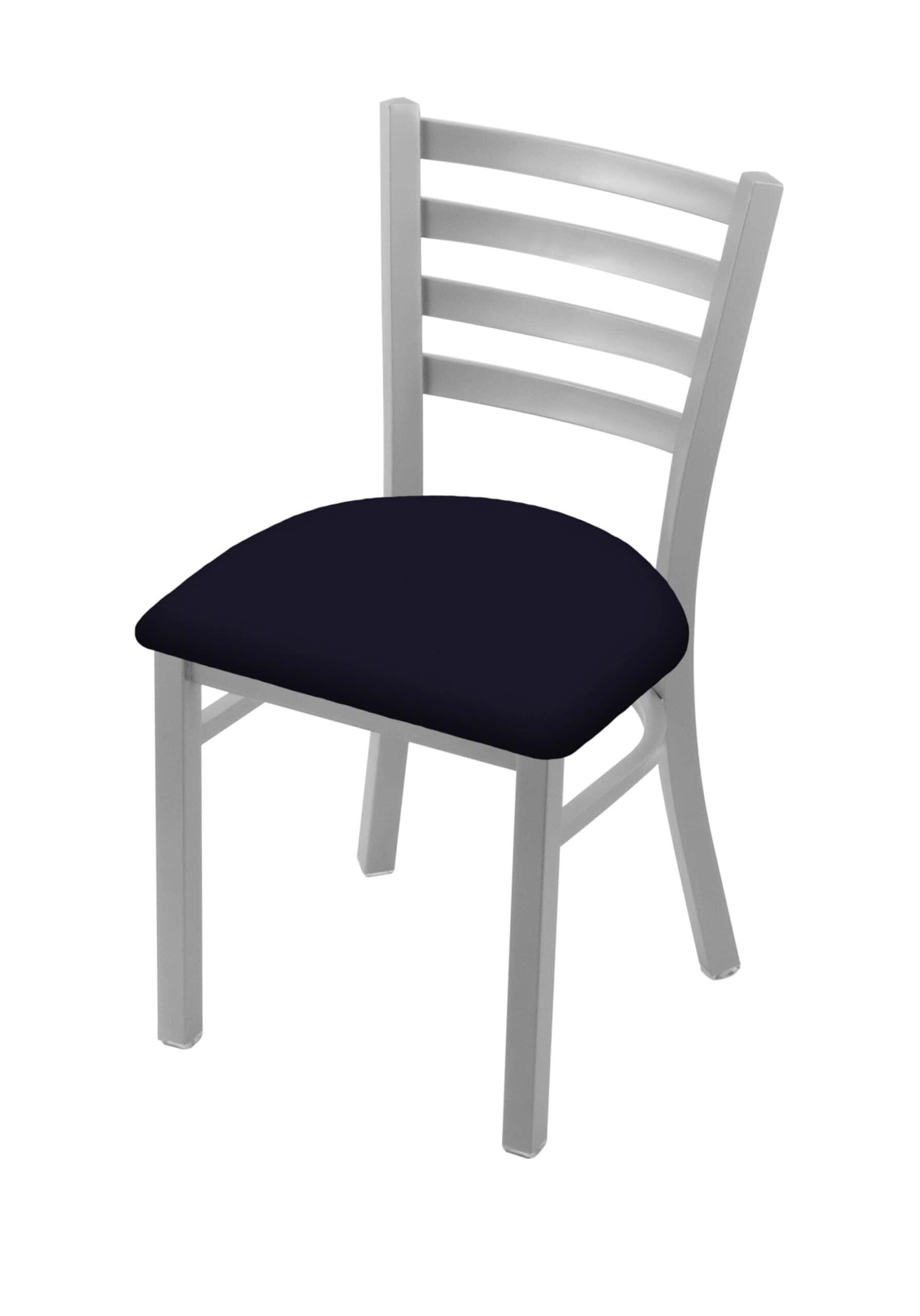 18-Inch Ladder Back Chair with Steel Frame, Anodized Nickel Finish, and Canter Twilight Seat 5 18-Inch Ladder Back Chair with Steel Frame, Anodized Nickel Finish, and Canter Twilight Seat