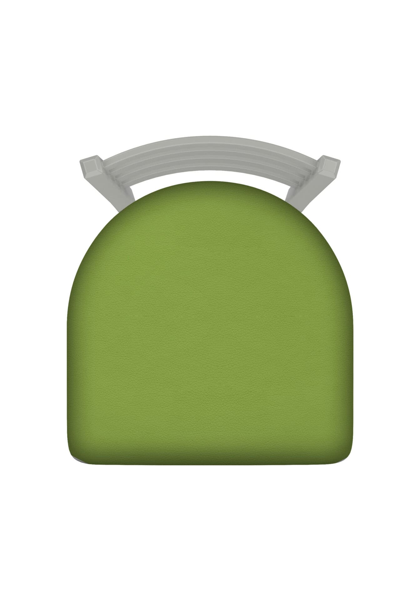 18-Inch Ladder Back Chair with Steel Frame, Anodized Nickel Finish, and Canter Kiwi Green Seat 2 18-Inch Ladder Back Chair with Steel Frame, Anodized Nickel Finish, and Canter Kiwi Green Seat - Image 2
