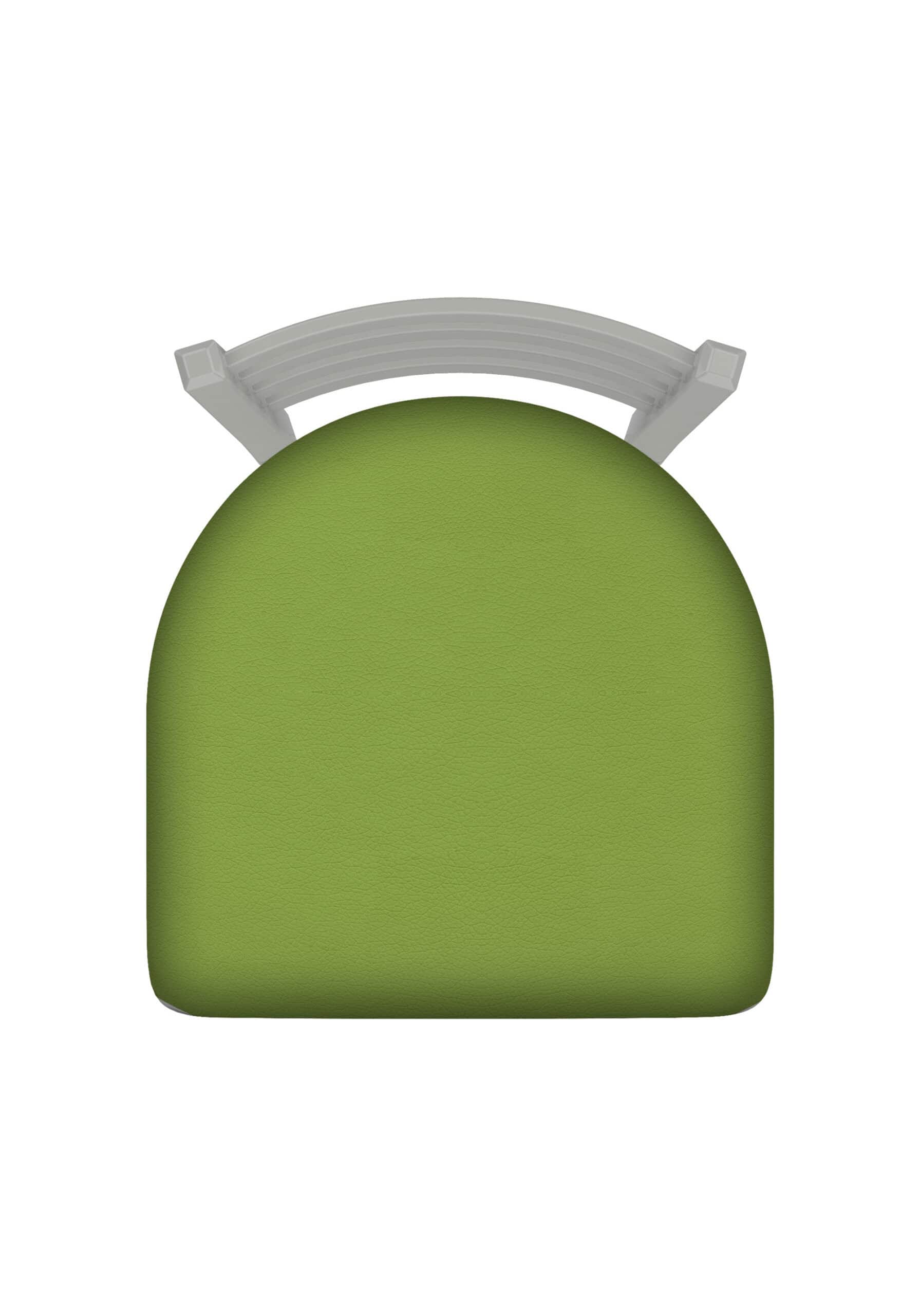 18-Inch Ladder Back Chair with Steel Frame, Anodized Nickel Finish, and Canter Kiwi Green Seat 6 18-Inch Ladder Back Chair with Steel Frame, Anodized Nickel Finish, and Canter Kiwi Green Seat