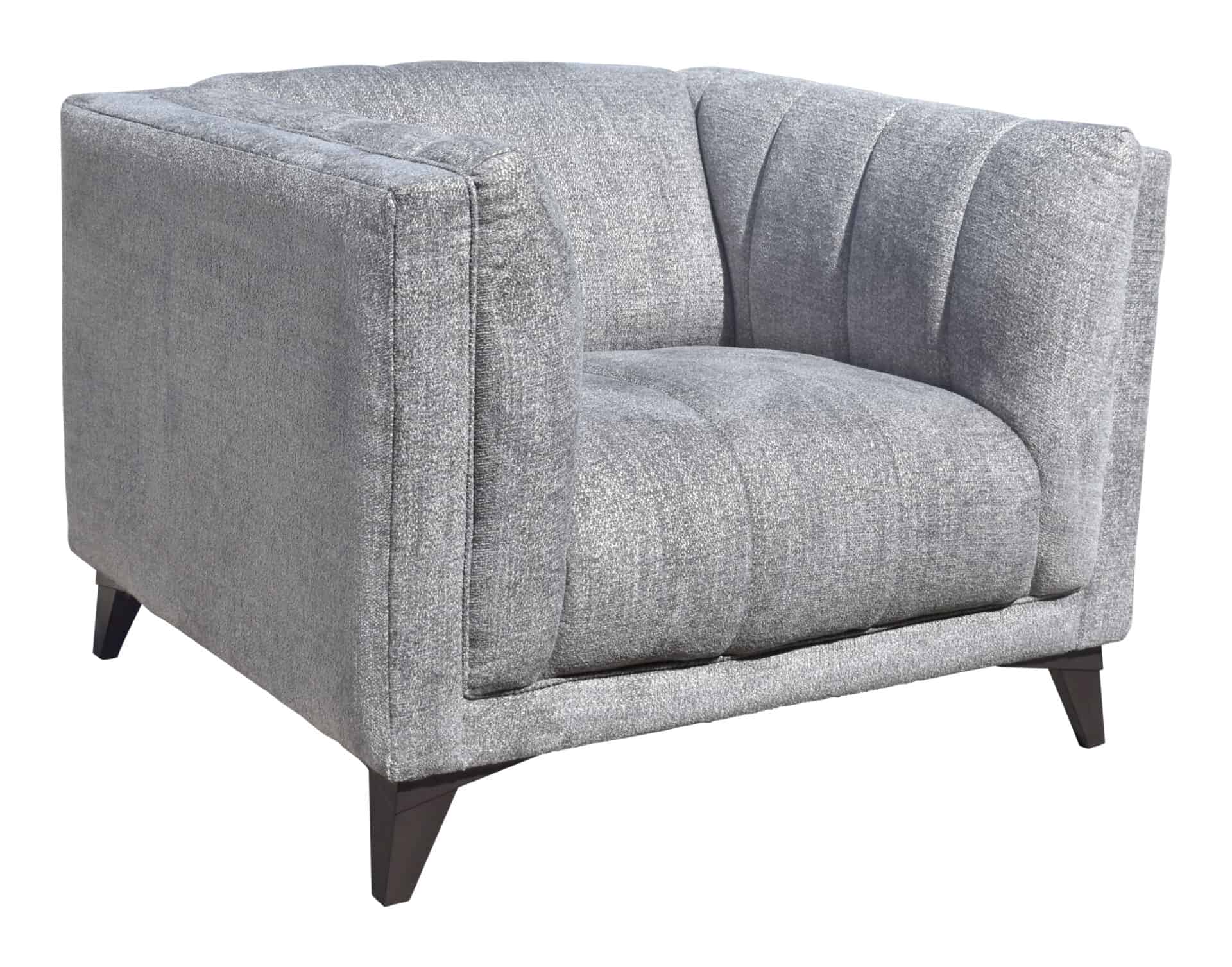 Modern Armchair with Steel Legs and Armrest Support 3 Modern Armchair with Steel Legs and Armrest Support - Image 3