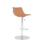 32 Inch Terra Cotta and Silver Swivel Bar Stool With Footrest 14 32 Inch Terra Cotta and Silver Swivel Bar Stool With Footrest
