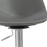 32 Inch Gray Steel Swivel Low Back Bar Stool With Footrest 16 32 Inch Gray Steel Swivel Low Back Bar Stool With Footrest