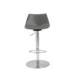 32 Inch Gray Steel Swivel Low Back Bar Stool With Footrest 11 32 Inch Gray Steel Swivel Low Back Bar Stool With Footrest