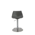 32 Inch Gray Steel Swivel Low Back Bar Stool With Footrest 12 32 Inch Gray Steel Swivel Low Back Bar Stool With Footrest