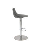 32 Inch Gray Steel Swivel Low Back Bar Stool With Footrest 14 32 Inch Gray Steel Swivel Low Back Bar Stool With Footrest