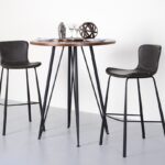 30 Inch Gray and Black Steel Bar Stools with Footrest (Set of 2) 17 30 Inch Gray and Black Steel Bar Stools with Footrest (Set of 2)