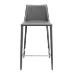 26 Inch Gray Steel Low Back Bar Stool with Footrest 10 26 Inch Gray Steel Low Back Bar Stool with Footrest