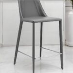 26 Inch Gray Steel Low Back Bar Stool with Footrest 11 26 Inch Gray Steel Low Back Bar Stool with Footrest