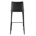 30 Inch Black Steel Low Back Bar Stool With Footrest 13 30 Inch Black Steel Low Back Bar Stool With Footrest