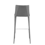 30-Inch Gray Steel Low Back Bar Stool With Footrest 14 30-Inch Gray Steel Low Back Bar Stool With Footrest