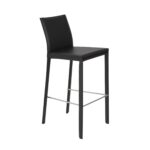 30-Inch Steel Low Back Bar Stools with Footrest (Set of 2)