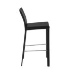 30-Inch Steel Low Back Bar Stools with Footrest (Set of 2)