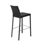 30-Inch Steel Low Back Bar Stools with Footrest (Set of 2)