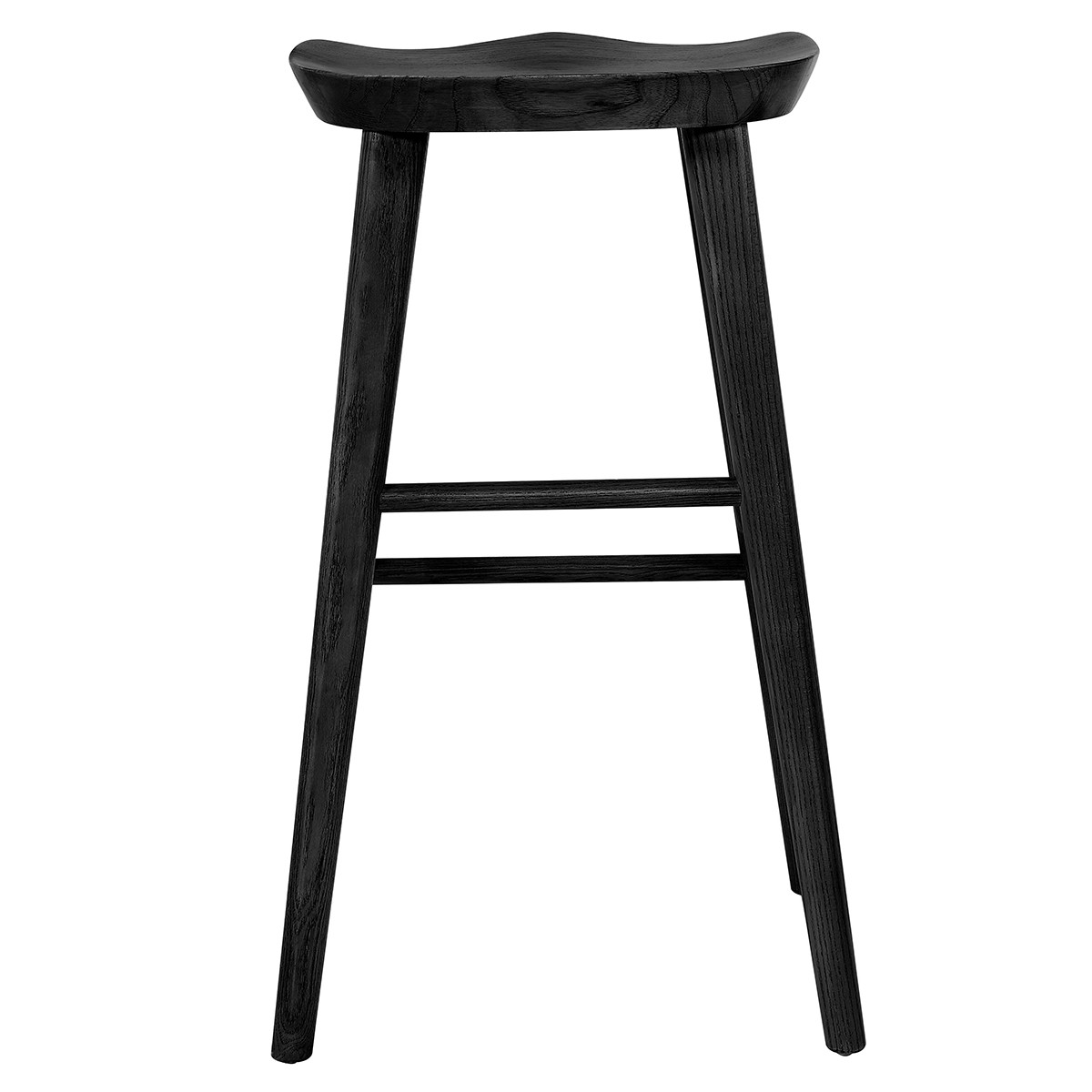 29 Inch Black Backless Bar Stool with Footrest 6 29 Inch Black Backless Bar Stool with Footrest - Image 6