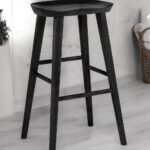 29 Inch Black Backless Bar Stool with Footrest 9 29 Inch Black Backless Bar Stool with Footrest