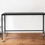 47 Inch Black Writing Desk With Foldable Design 10 47 Inch Black Writing Desk With Foldable Design