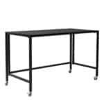 47 Inch Black Writing Desk With Foldable Design 12 47 Inch Black Writing Desk With Foldable Design