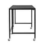 47 Inch Black Writing Desk With Foldable Design 13 47 Inch Black Writing Desk With Foldable Design