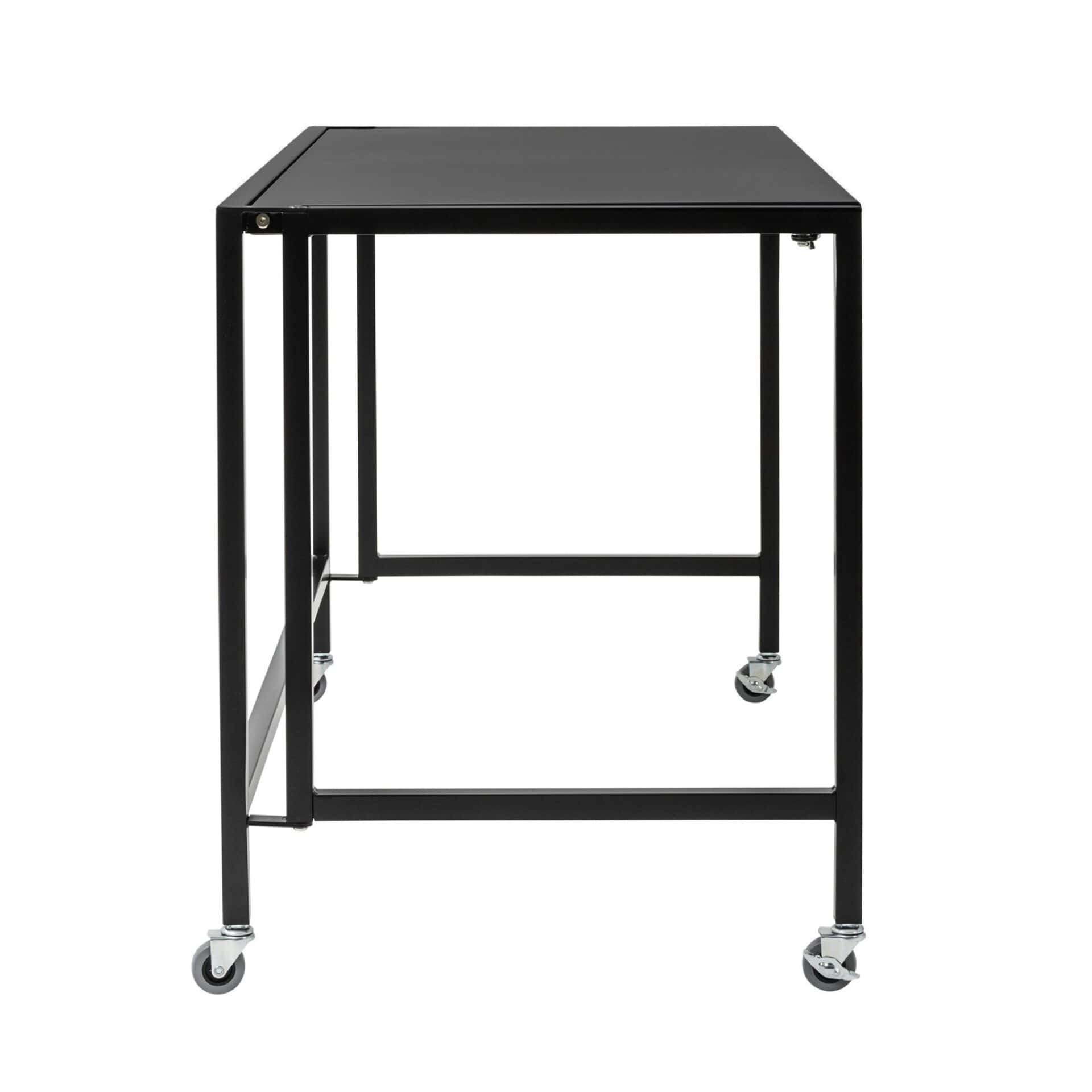 47 Inch Black Writing Desk With Foldable Design 4 47 Inch Black Writing Desk With Foldable Design - Image 4