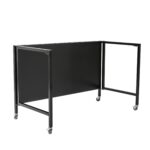 47 Inch Black Writing Desk With Foldable Design 14 47 Inch Black Writing Desk With Foldable Design